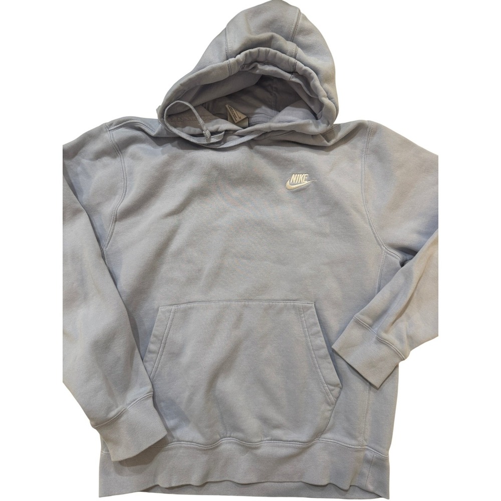Nike Y2K Hoodie Men's SM Pullover Hoodie Light Gray‎ Fleece Pocket Sportswear